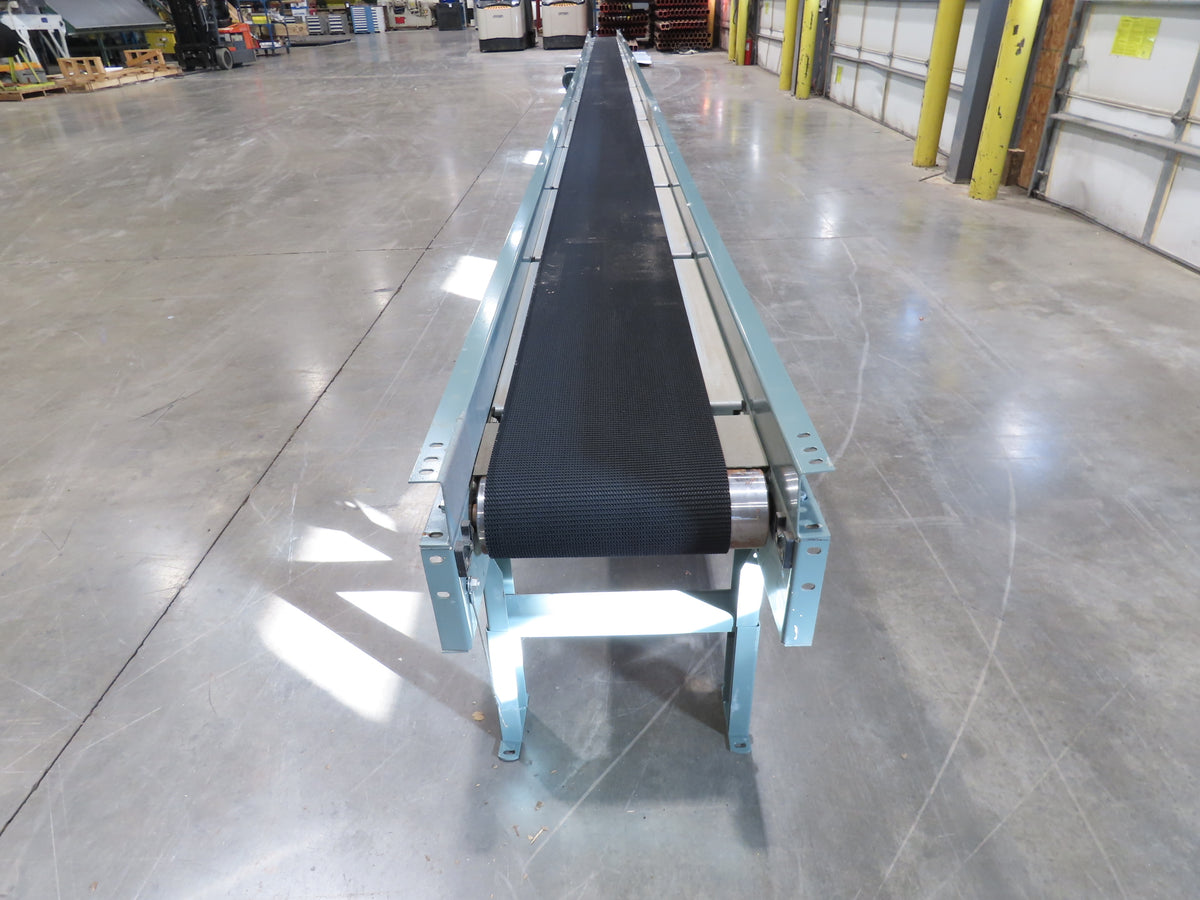Hytrol 18"x 40' Slider Bed Conveyor 12"Belt 1Hp 230/460V 3PH Center Drive 67FPM