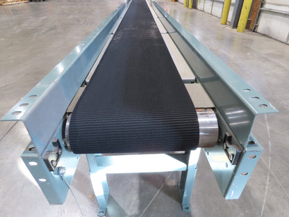 Hytrol 18"x 40' Slider Bed Conveyor 12"Belt 1Hp 230/460V 3PH Center Drive 67FPM