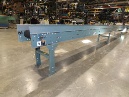 Hytrol 18"x 40' Slider Bed Conveyor 12"Belt 1Hp 230/460V 3PH Center Drive 67FPM