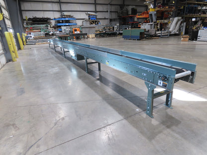 Hytrol 18"x 40' Slider Bed Conveyor 12"Belt 1Hp 230/460V 3PH Center Drive 67FPM