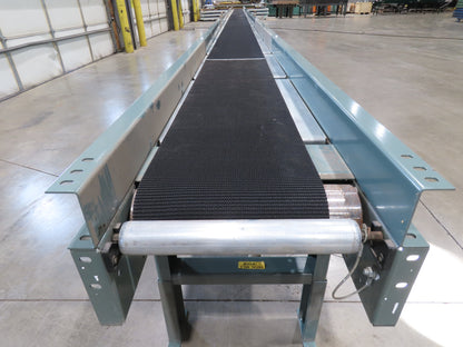 Hytrol 18"x 40' Slider Bed Conveyor 12"Belt 1Hp 230/460V 3PH Center Drive 67FPM