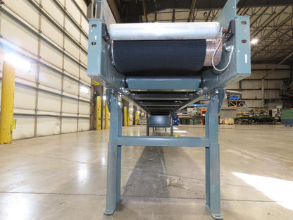 Hytrol 18"x 40' Slider Bed Conveyor 12"Belt 1Hp 230/460V 3PH Center Drive 67FPM
