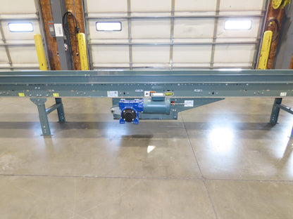 Hytrol 18"x 40' Slider Bed Conveyor 12"Belt 1Hp 230/460V 3PH Center Drive 67FPM