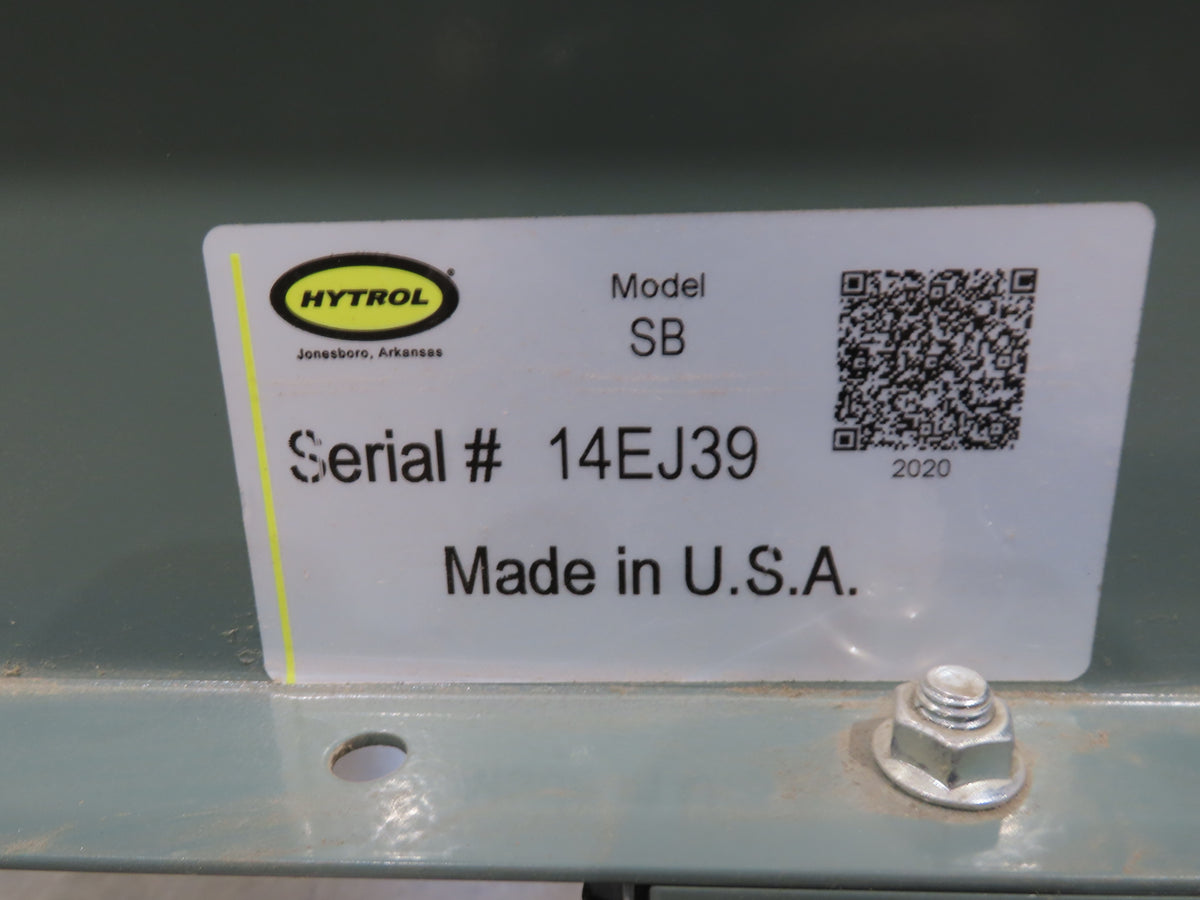 Hytrol 18"x 40' Slider Bed Conveyor 12"Belt 1Hp 230/460V 3PH Center Drive 67FPM