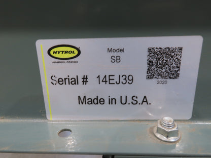 Hytrol 18"x 40' Slider Bed Conveyor 12"Belt 1Hp 230/460V 3PH Center Drive 67FPM