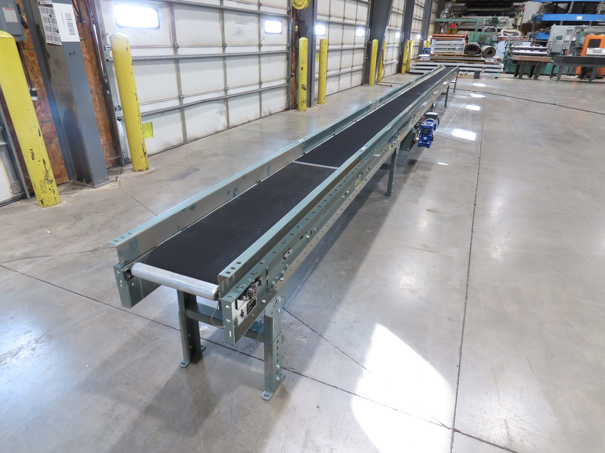 Hytrol 18"x 40' Slider Bed Conveyor 12"Belt 1Hp 230/460V 3PH Center Drive 67FPM