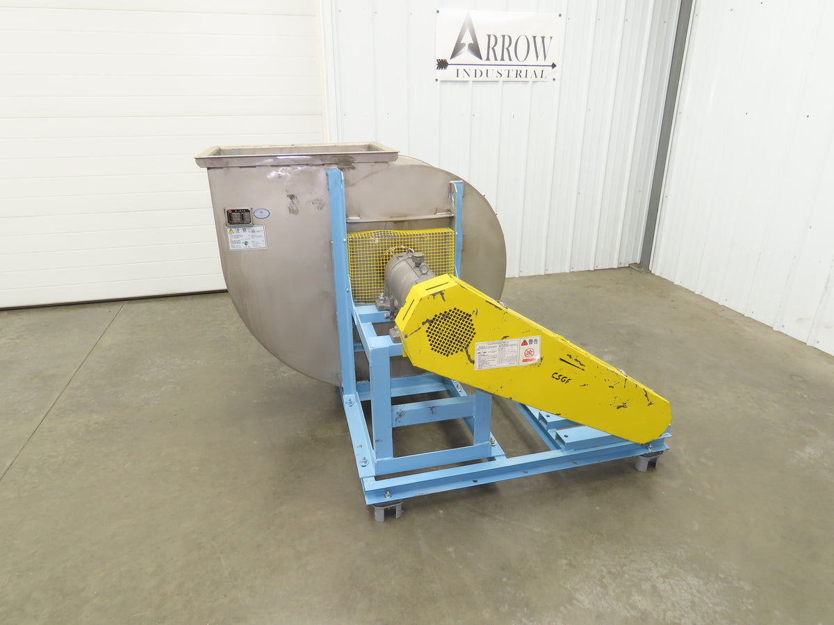 General Fan FCF54-630C Backward Incline Blower Stainless 5000CFM 900RPM 2.2kw