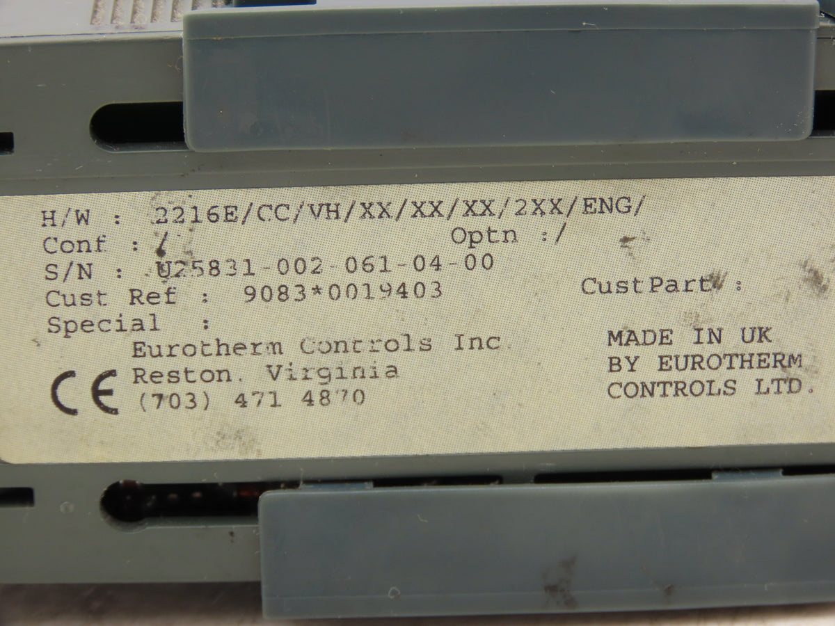 Eurotherm 2216E PLC Temperature Controller Module 2216E/CC/VH 100-240VAC *Read