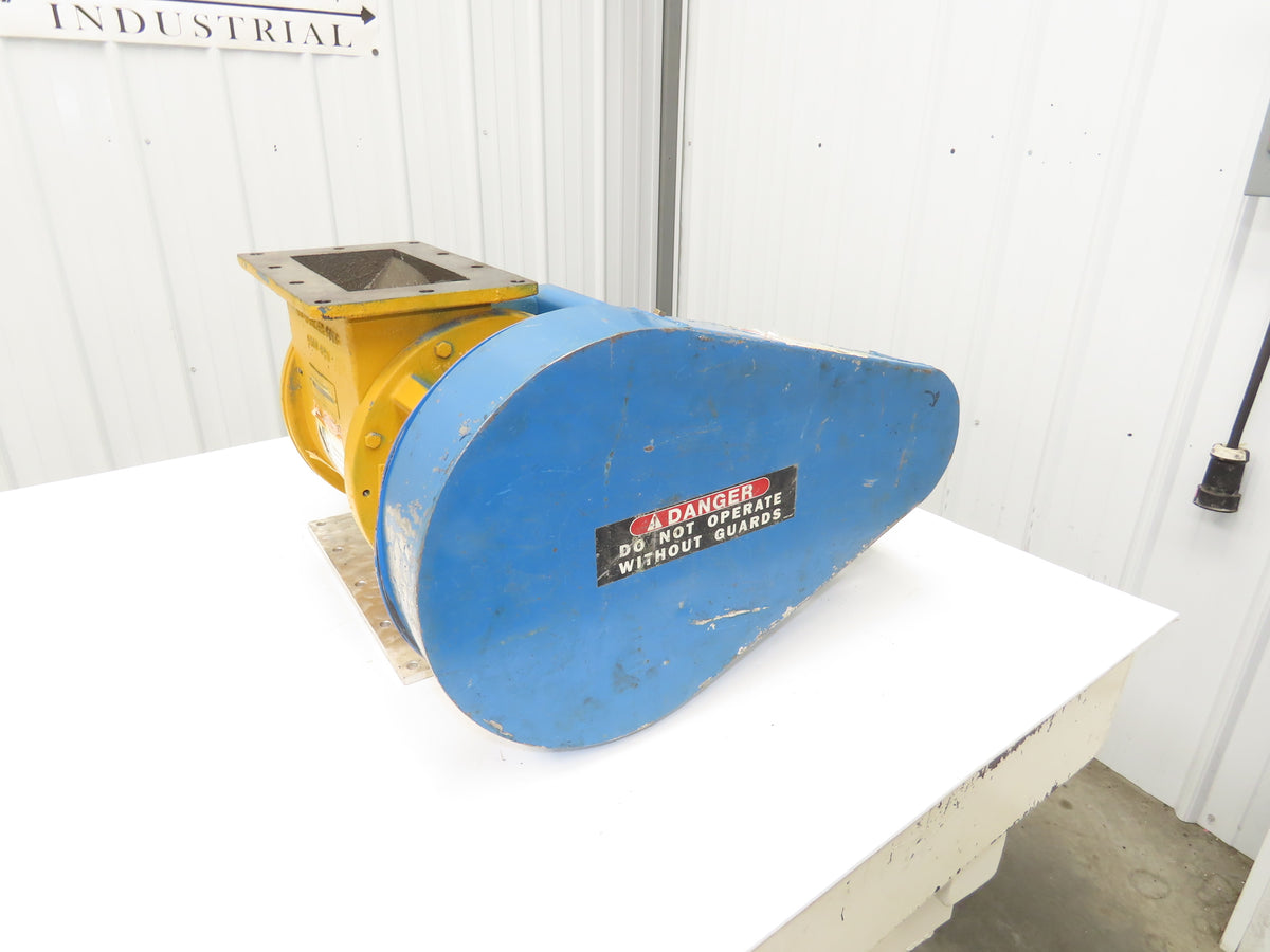 Wm W Meyer 10x10 HD Rotary Airlock Valve Rectangle Flange Side Entry  -No Drive