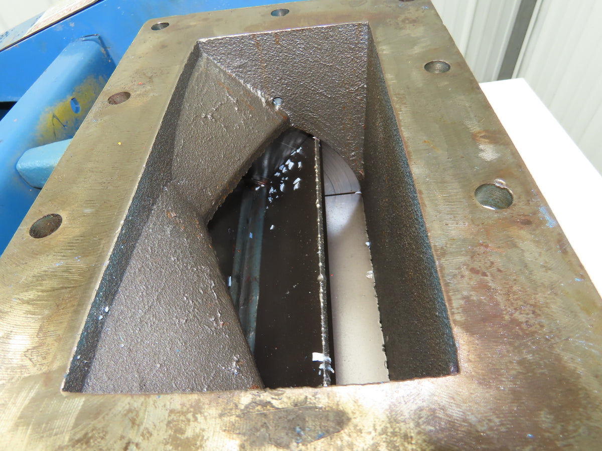 Wm W Meyer 10x10 HD Rotary Airlock Valve Rectangle Flange Side Entry  -No Drive