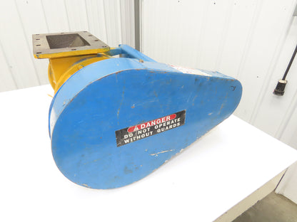 Wm W Meyer 10x10 HD Rotary Airlock Valve Rectangle Flange Side Entry  -No Drive