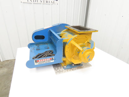Wm W Meyer 10x10 HD Rotary Airlock Valve Rectangle Flange Side Entry  -No Drive
