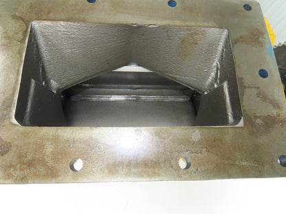 Wm W Meyer 12x12 HD Rotary Airlock Valve Rectangle Flange Side Entry  -No Drive