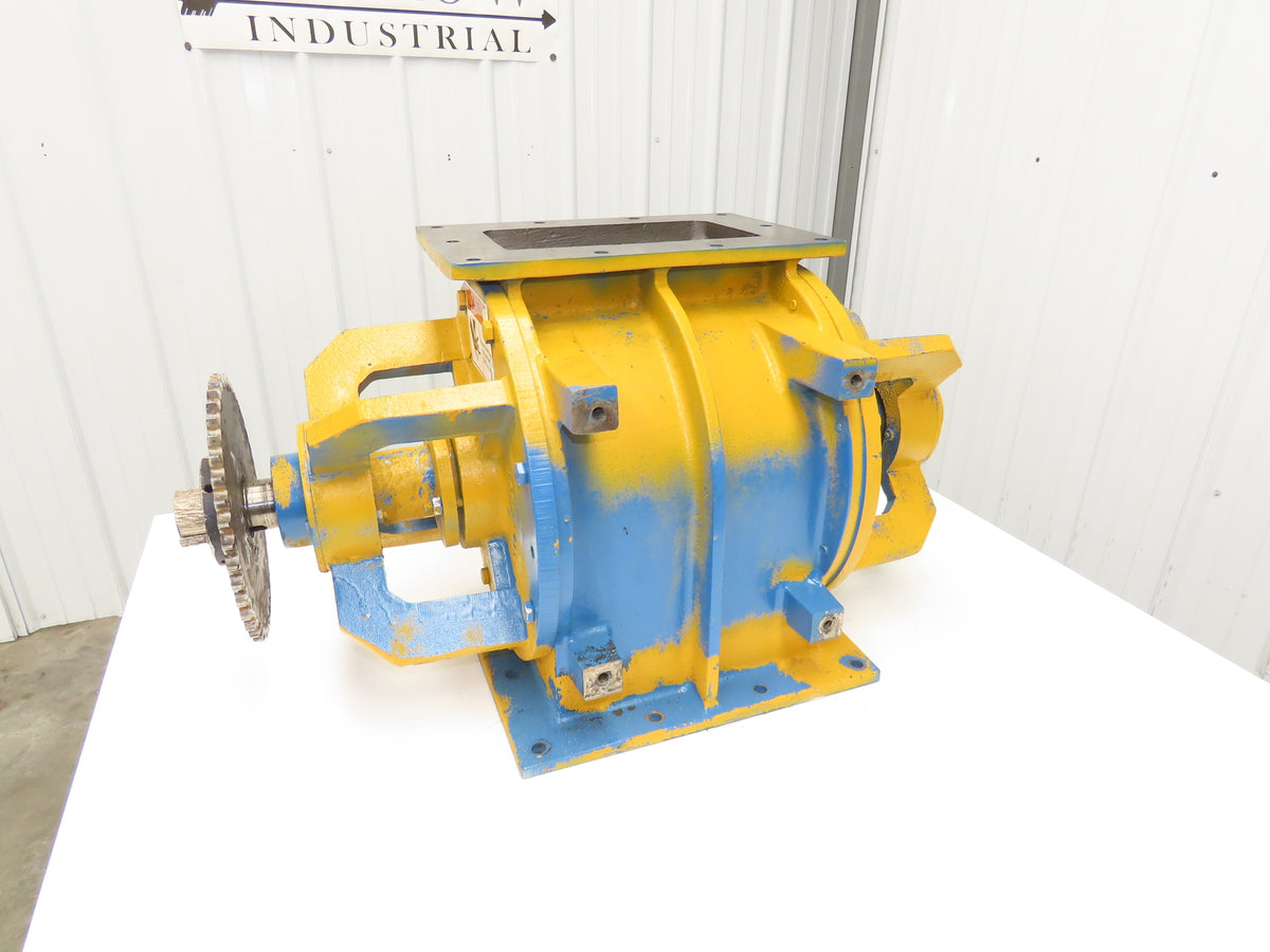 Wm W Meyer 12x12 HD Rotary Airlock Valve Rectangle Flange Side Entry  -No Drive