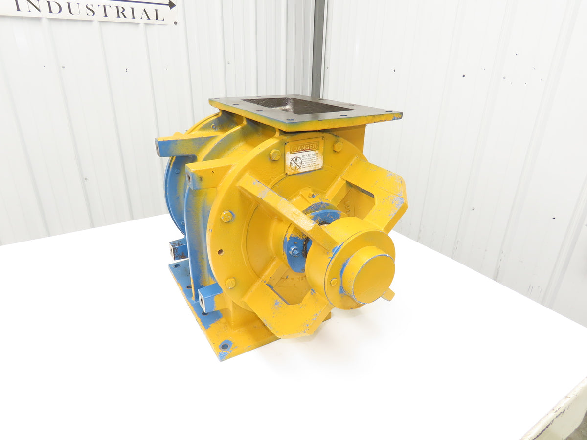 Wm W Meyer 12x12 HD Rotary Airlock Valve Rectangle Flange Side Entry  -No Drive