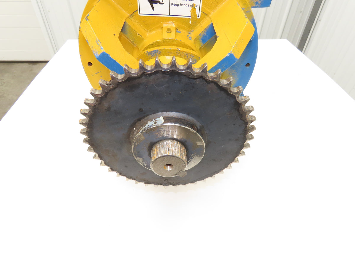 Wm W Meyer 12x12 HD Rotary Airlock Valve Rectangle Flange Side Entry  -No Drive