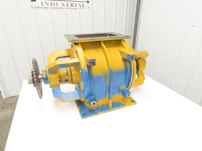 Wm W Meyer 12x12 HD Rotary Airlock Valve Rectangle Flange Side Entry  -No Drive