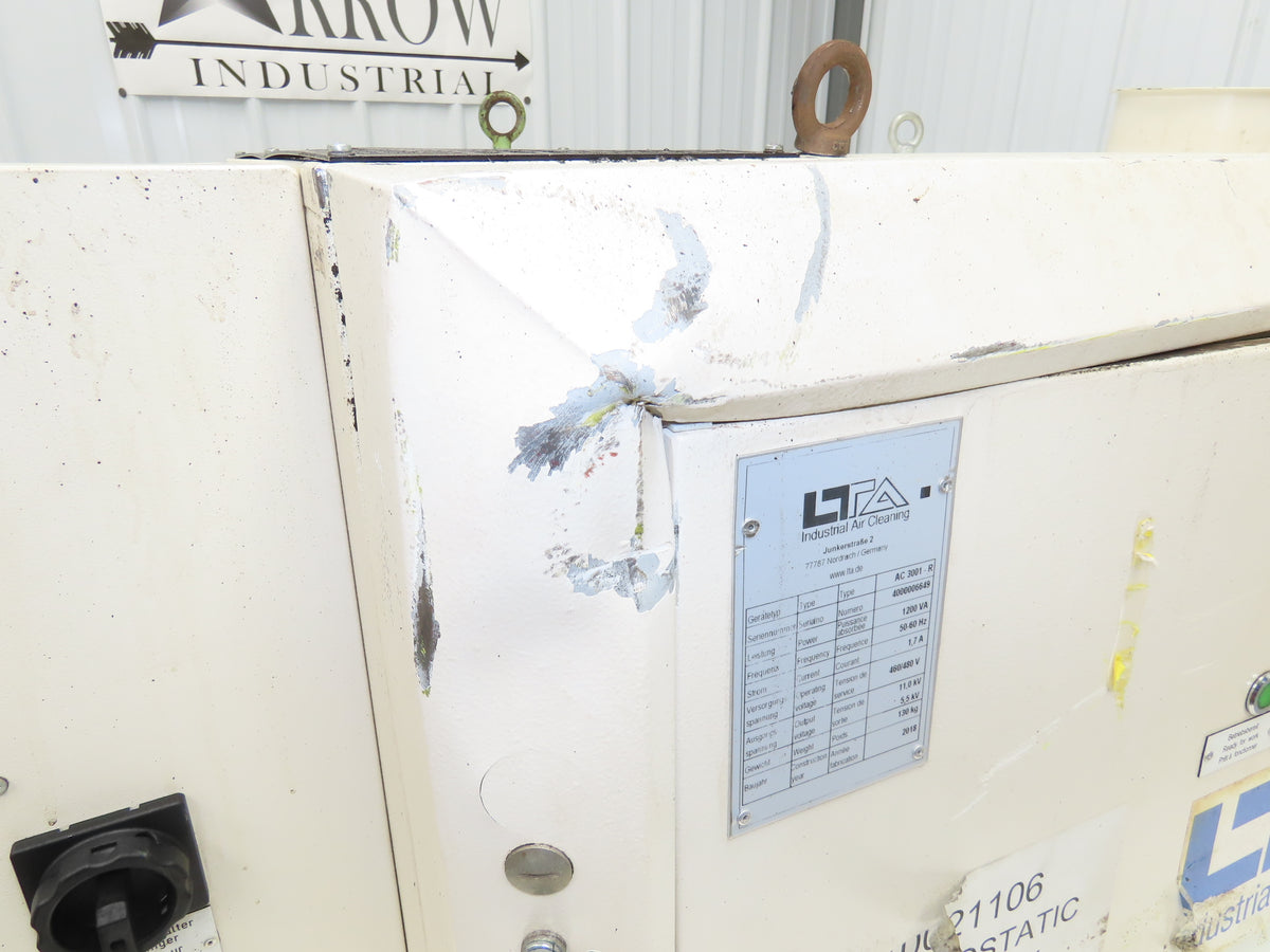 LTA Industrial Electronic Air Cleaner Overhead Filter 1200va 480V Smog Hog Smoke