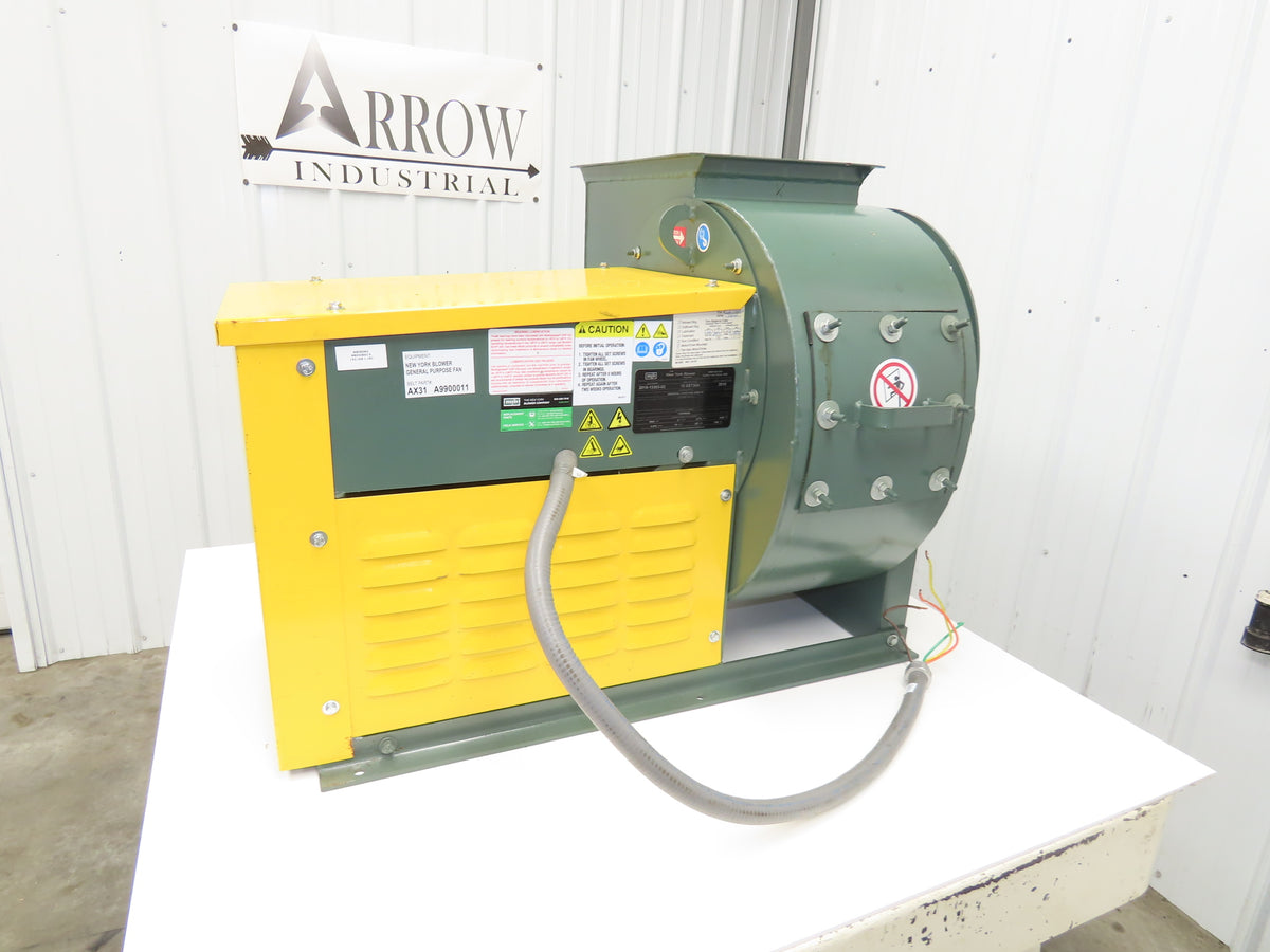 New York Blower ARR-10 Backward Inclined Fan 15" 5Hp 2775 RPM 3Ph 460V 3800 CFM