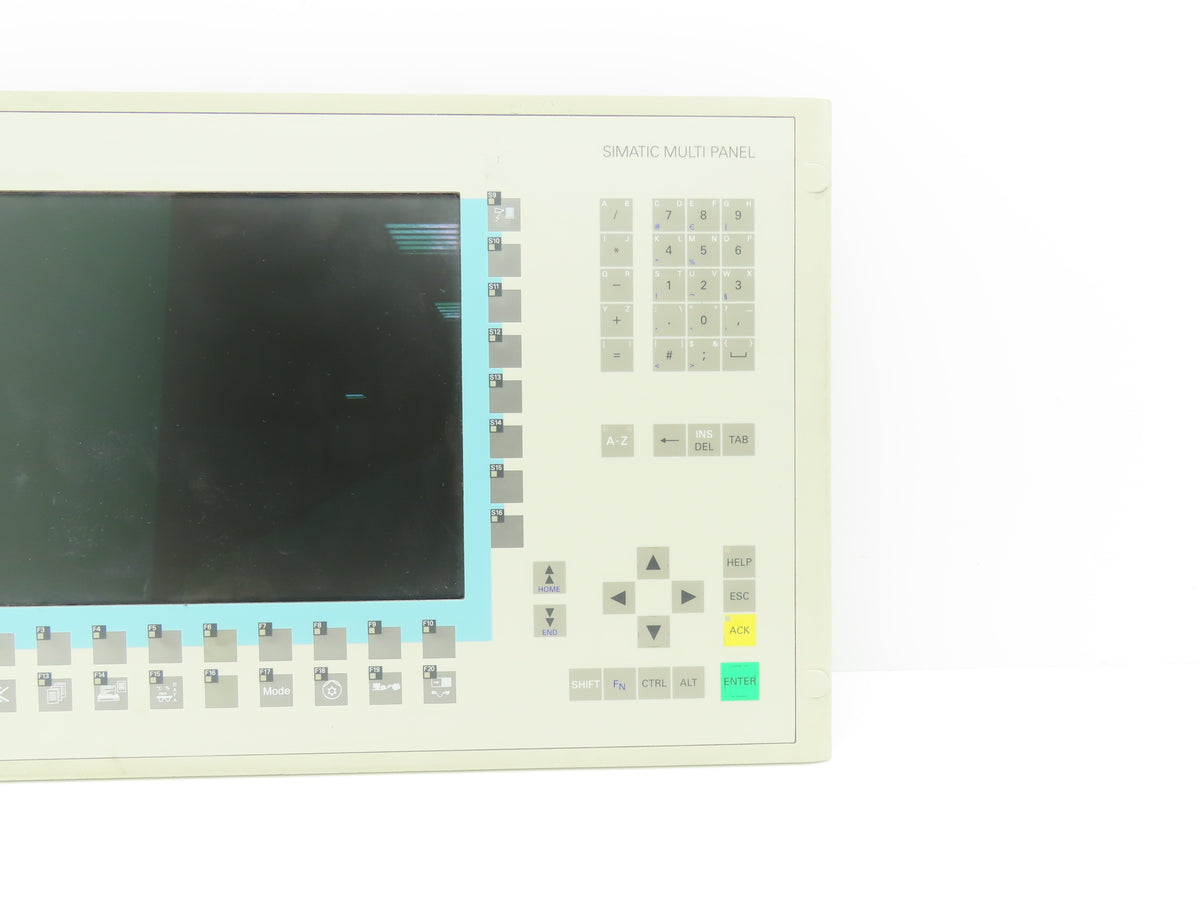 Siemens 6AV6542-0DA10-0AX0 MP 370 SIMATIC 12" TFT Color Multi Panel HMI 24VDC