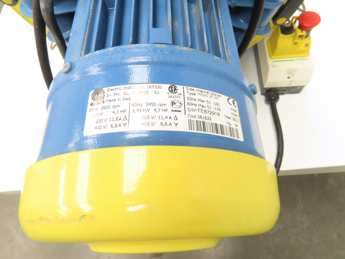 Goodway Commercial Dry Continuous Vacuum Wall Mounted 4Hp 3Ph 206CFM Auto Empty