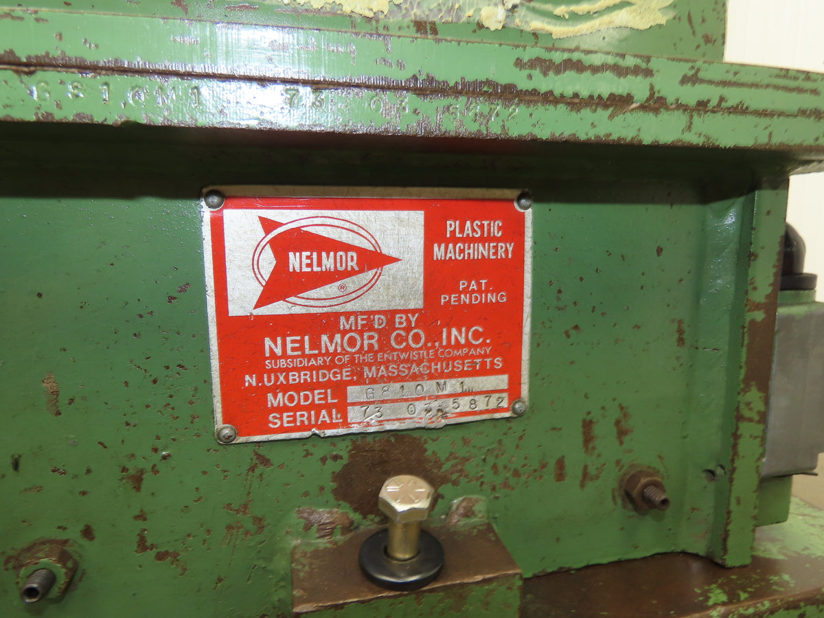 Nelmor G810M1 Plastic Chipper Shredder Granulator 8" x 10" 5Hp 3Ph New Blades