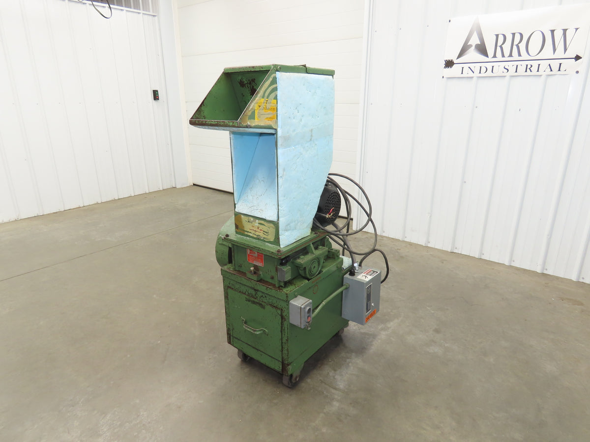 Nelmor G810M1 Plastic Chipper Shredder Granulator 8" x 10" 5Hp 3Ph New Blades
