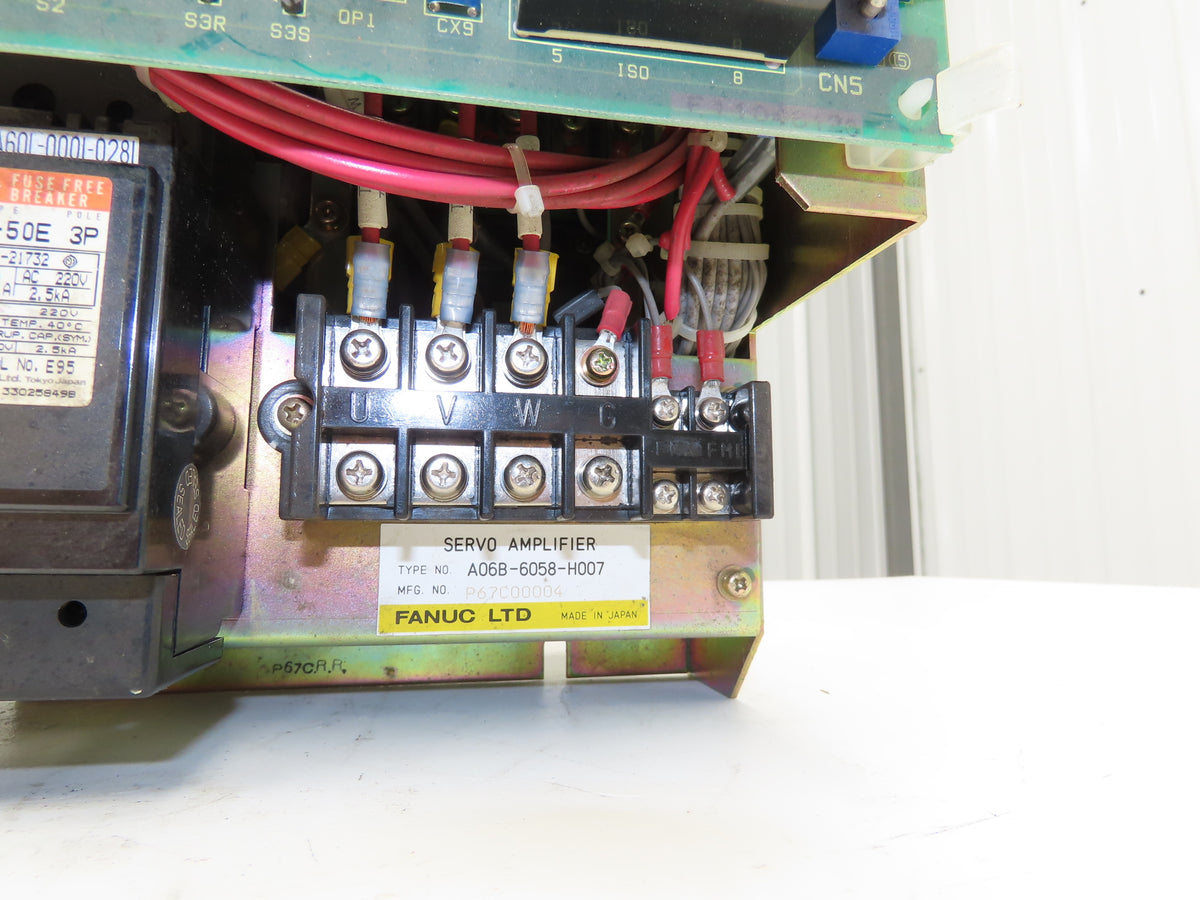 Fanuc A06B-6058-H007 Robot Servo Amplifier Module Motor Controller Unit