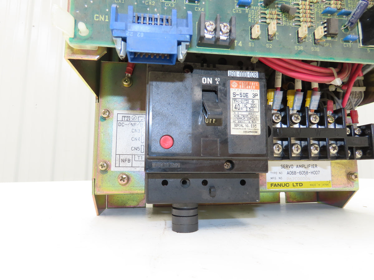 Fanuc A06B-6058-H007 Robot Servo Amplifier Module Motor Controller Unit