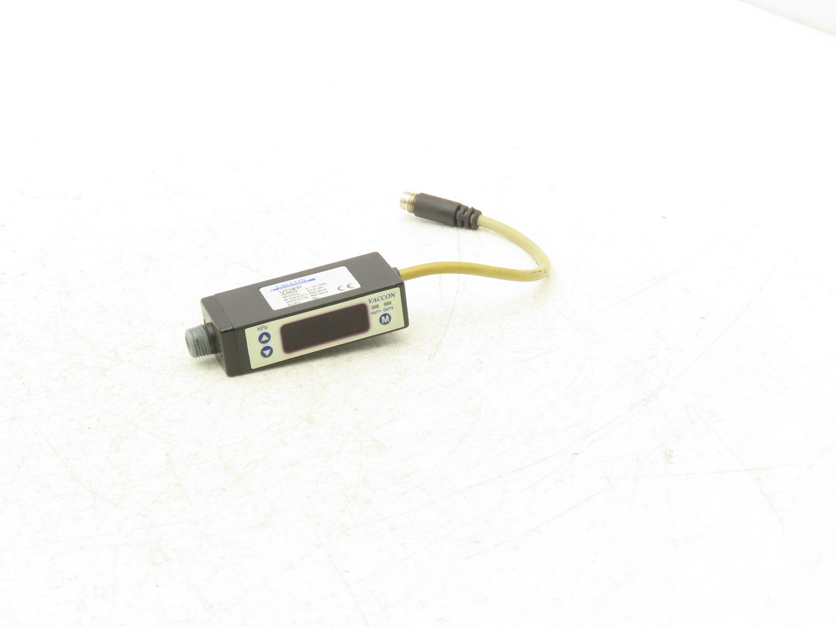 Vaccon VDXP-QD-6 Pressure Sensor Transducer Vacuum Switch 12-24VDC