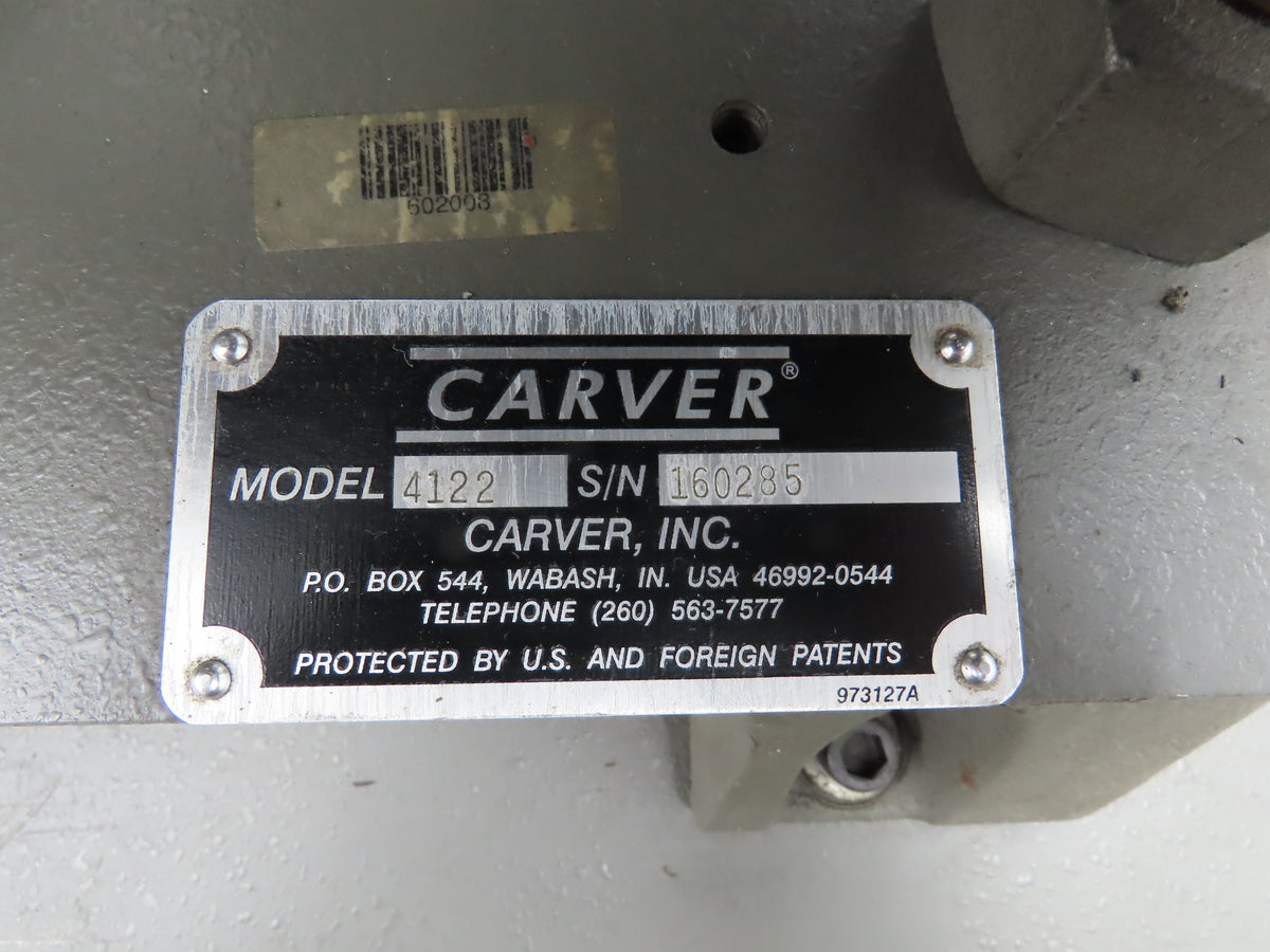Carver 12-12H Laboratory Manual Vertical Press 12Ton 4-Post 12x12" Heated Platen