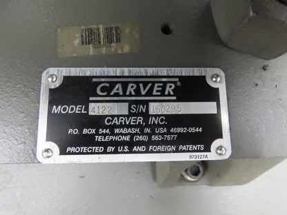 Carver 12-12H Laboratory Manual Vertical Press 12Ton 4-Post 12x12" Heated Platen