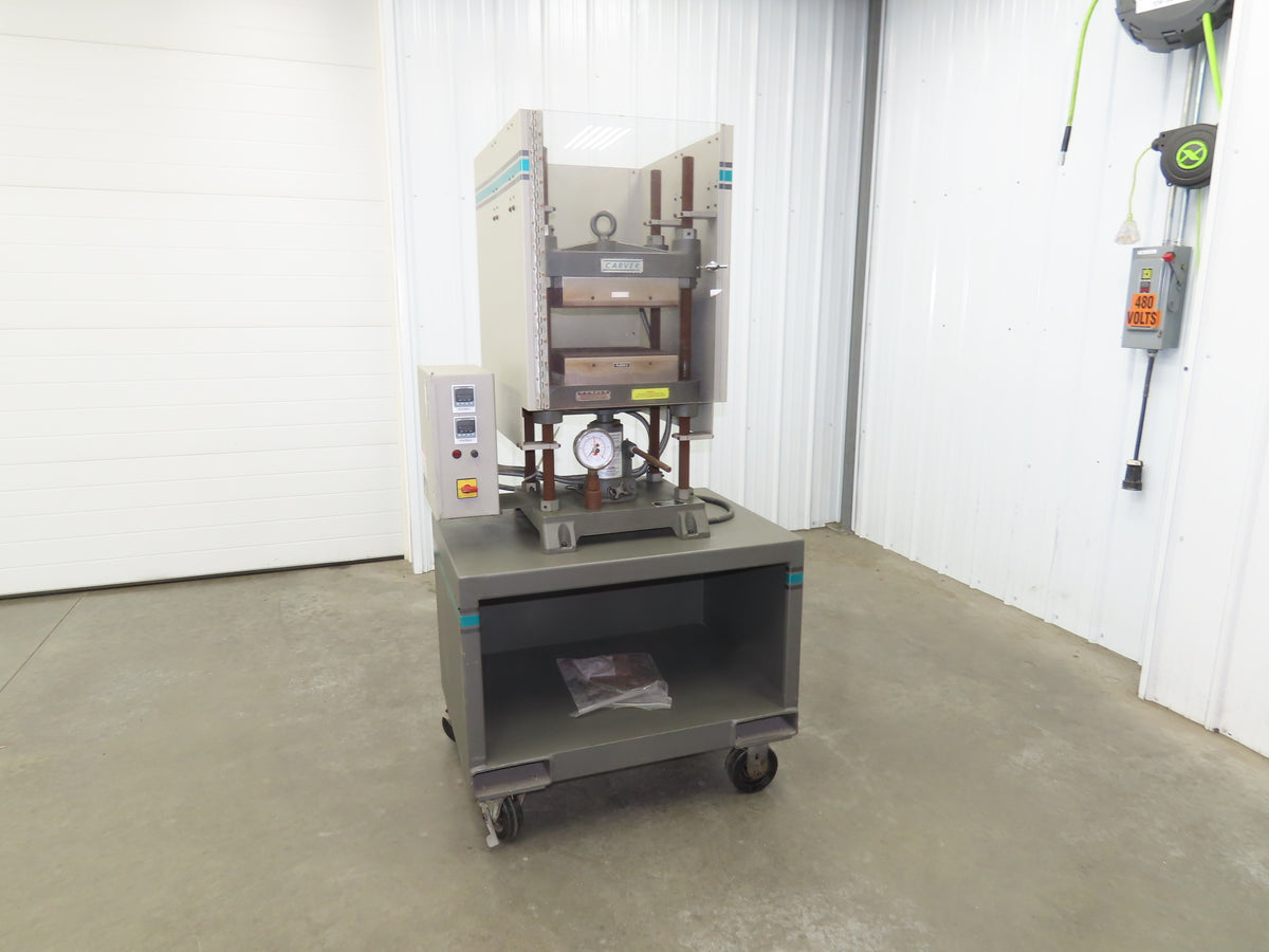 Carver 12-12H Laboratory Manual Vertical Press 12Ton 4-Post 12x12" Heated Platen