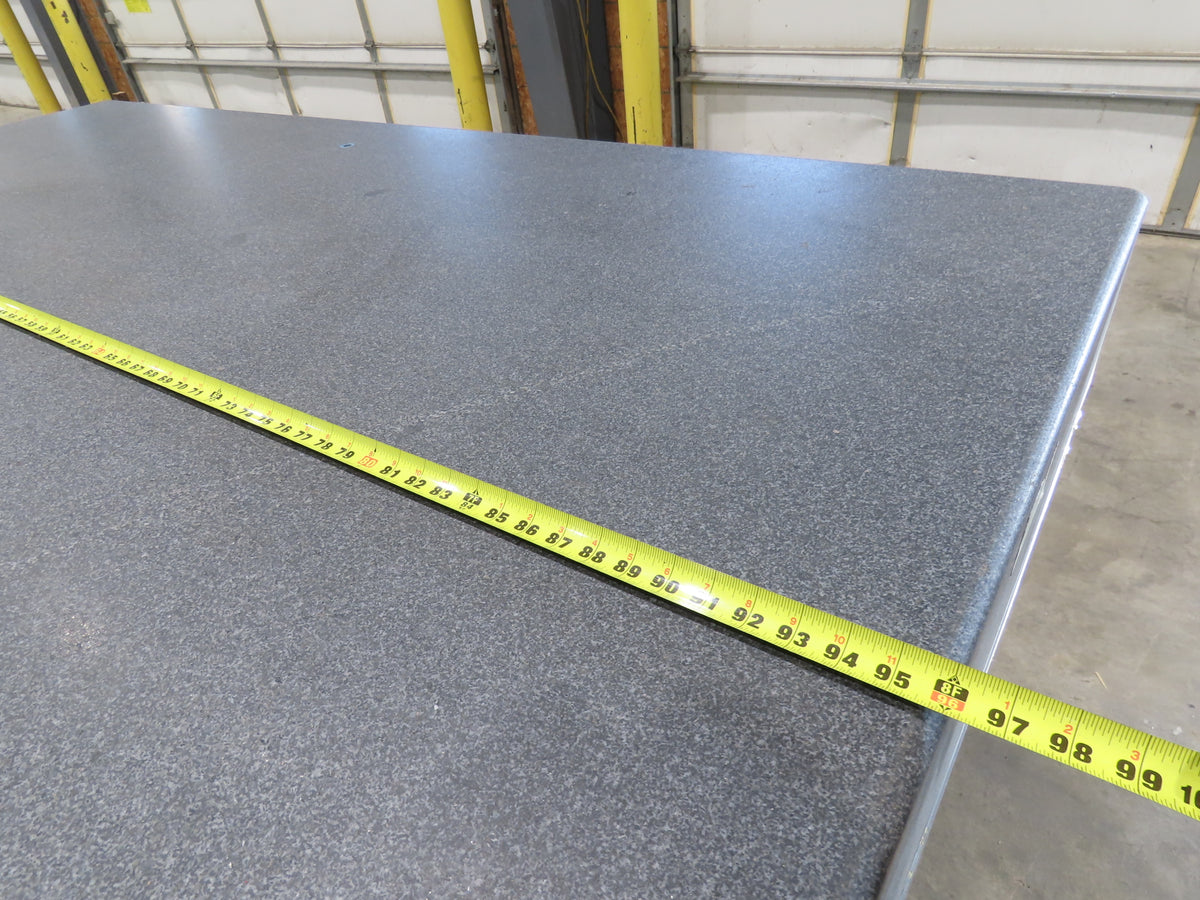 4x8' Granite Surface Inspection Plate Table 96x48x10" Grade B Type Dark Gray