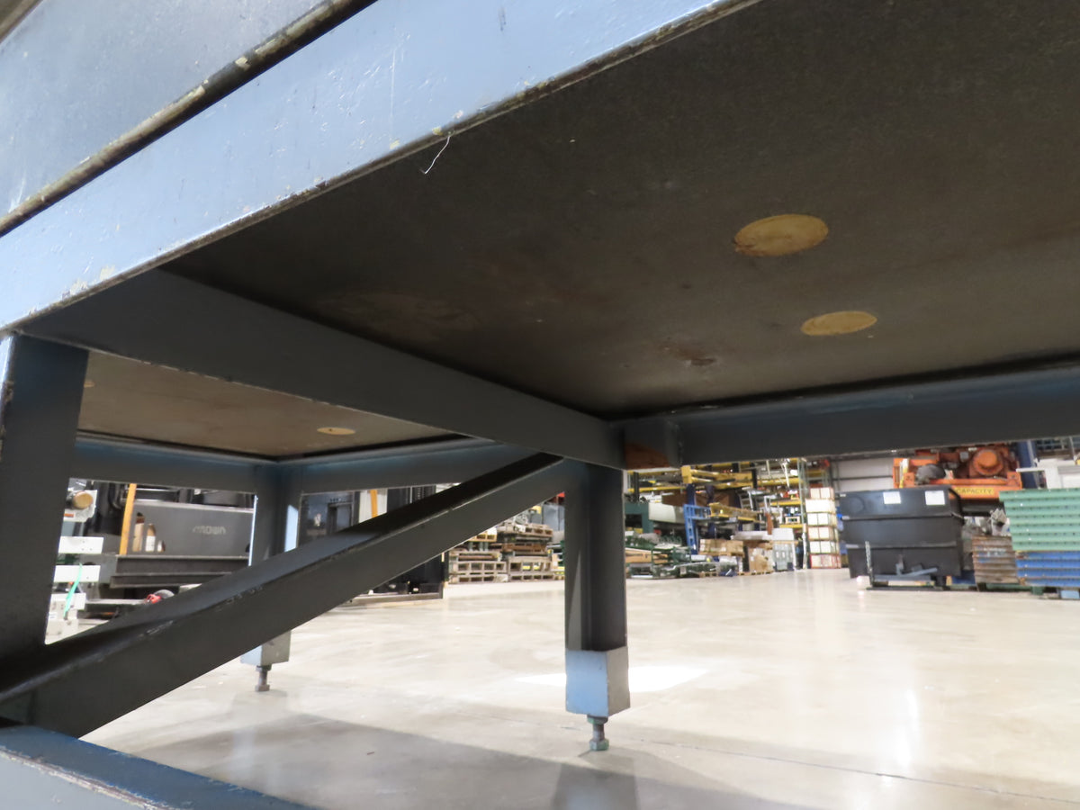4x8' Granite Surface Inspection Plate Table 96x48x10" Grade B Type Dark Gray