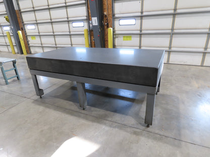 4x8' Granite Surface Inspection Plate Table 96x48x10" Grade B Type Dark Gray