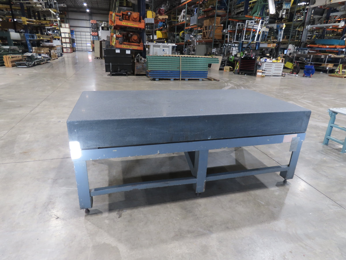 4x8' Granite Surface Inspection Plate Table 96x48x10" Grade B Type Dark Gray