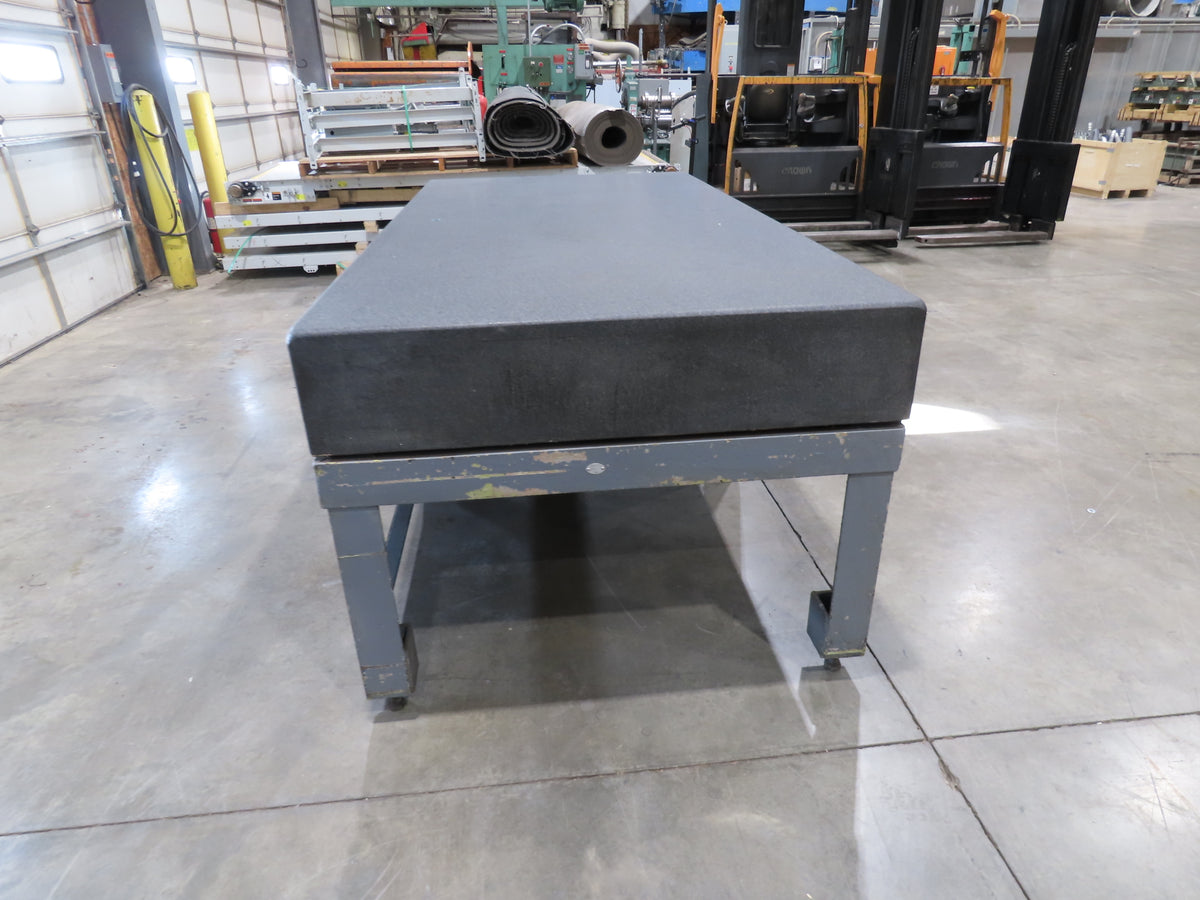 4x8' Granite Surface Inspection Plate Table 96x48x10" Grade B Type Dark Gray