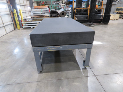4x8' Granite Surface Inspection Plate Table 96x48x10" Grade B Type Dark Gray