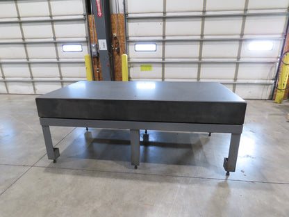 4x8' Granite Surface Inspection Plate Table 96x48x10" Grade B Type Dark Gray