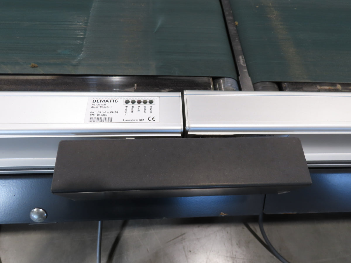 Dematic 2350 25"x 18' Package Gapper Belt Conveyor 8-Zone 1230 FPM High Speed