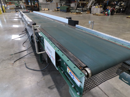 Dematic 2350 25"x 18' Package Gapper Belt Conveyor 8-Zone 1230 FPM High Speed