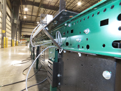 Dematic 2350 25"x 18' Package Gapper Belt Conveyor 8-Zone 1230 FPM High Speed