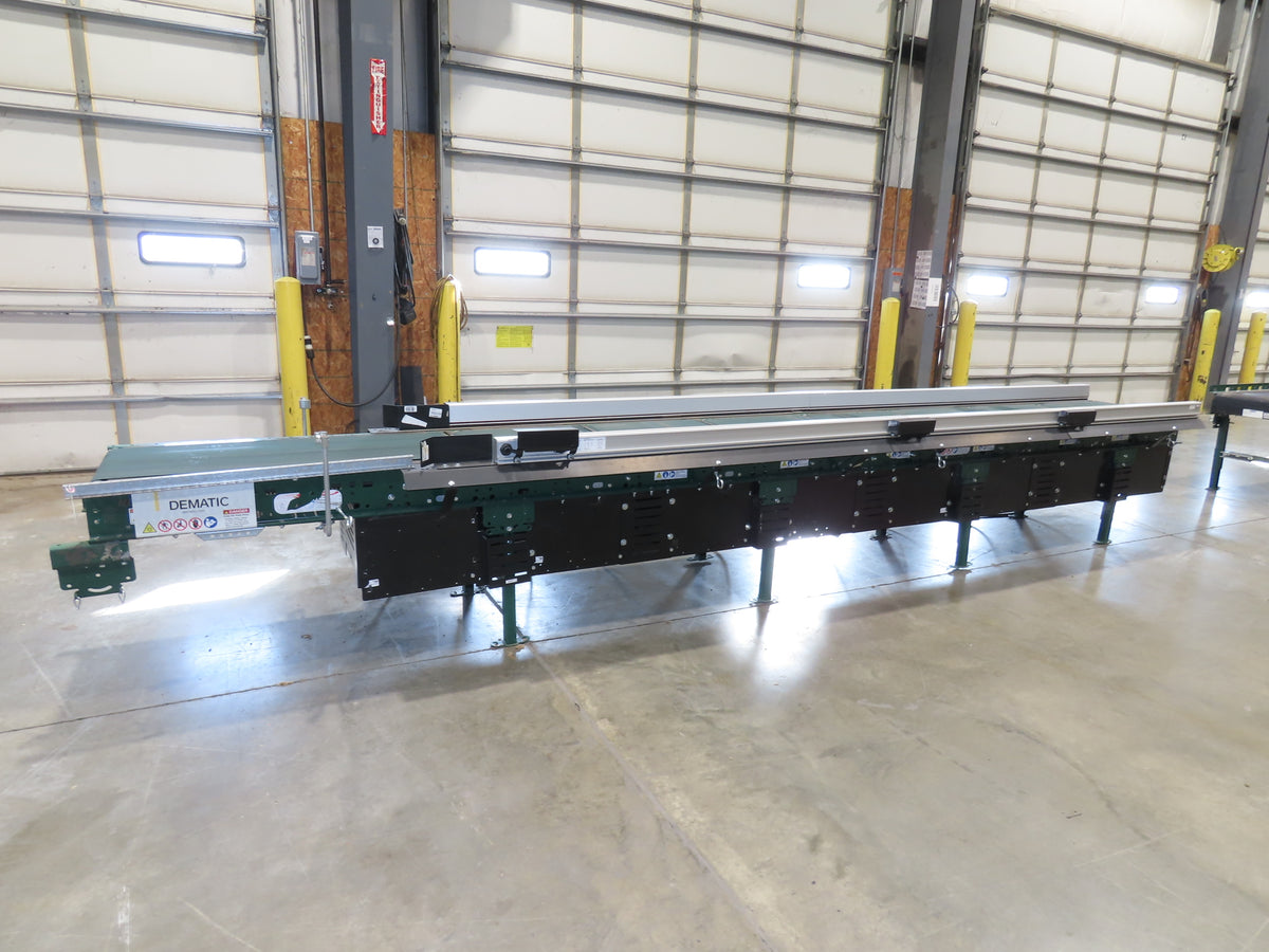 Dematic 2350 25"x 18' Package Gapper Belt Conveyor 8-Zone 1230 FPM High Speed