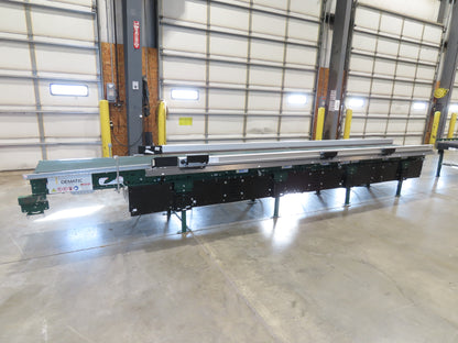 Dematic 2350 25"x 18' Package Gapper Belt Conveyor 8-Zone 1230 FPM High Speed