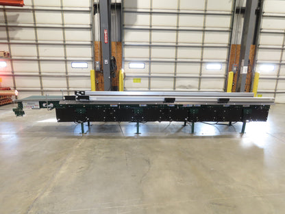 Dematic 2350 25"x 18' Package Gapper Belt Conveyor 8-Zone 1230 FPM High Speed