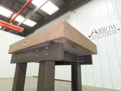 Starrett Crystal Pink Toolroom Granite Surface Inspection Plate 48x36x6" Grade A