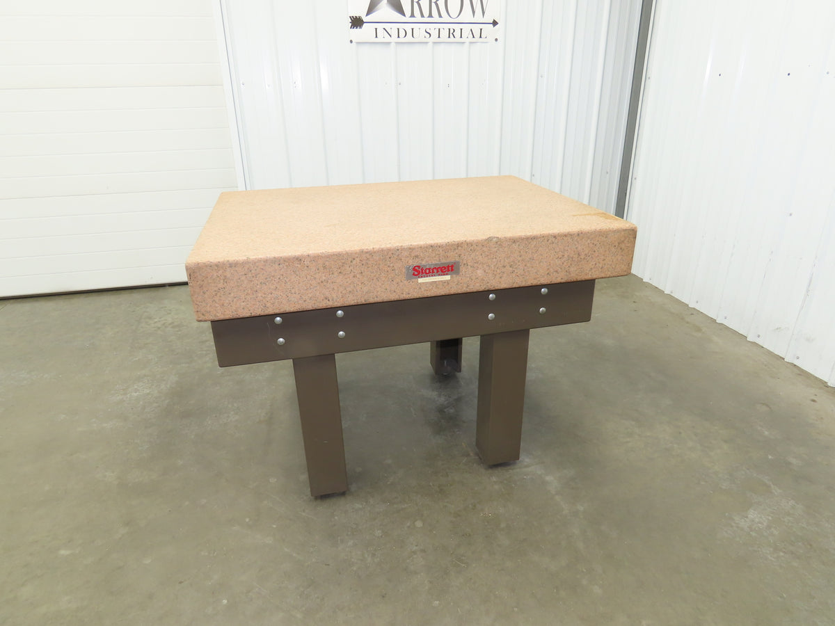 Starrett Crystal Pink Toolroom Granite Surface Inspection Plate 48x36x6" Grade A