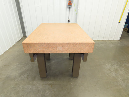 Starrett Crystal Pink Toolroom Granite Surface Inspection Plate 48x36x6" Grade A