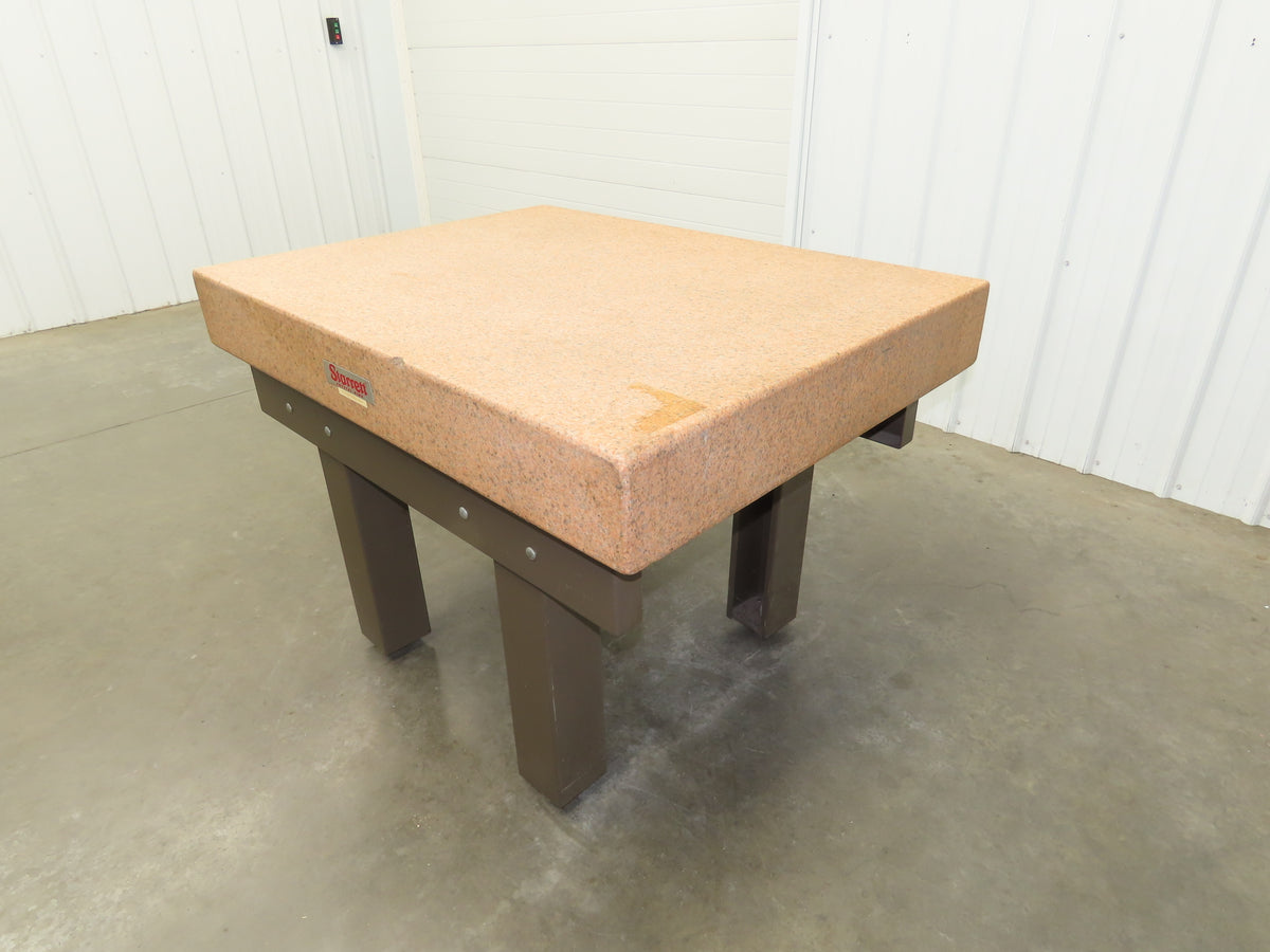 Starrett Crystal Pink Toolroom Granite Surface Inspection Plate 48x36x6" Grade A
